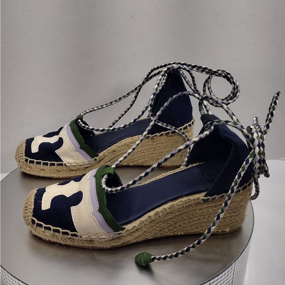 Tory Stylish Espadrille Flats with Lace-Up size 5 pre owned Exellent condition - Picture 5 of 9